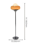 Modern bauhaus table lamp yellow & white glass bedroom light