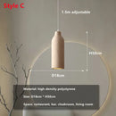 Modern beige cement led chandelier bedroom pendant light