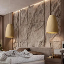 Modern beige cement led chandelier bedroom pendant light