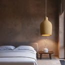 Modern beige cement led chandelier bedroom pendant light