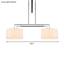 Modern beige drum island pendant hanging light kit kitchen