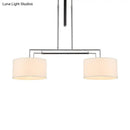 Modern beige drum island pendant hanging light kit kitchen
