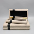 Modern beige geometric jewelry storage box bedroom organizer accessory
