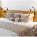 DecorBites™ Beige Gold Houndstooth Jacquard Lumbar Pillowcase for Modern Interiors