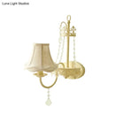 DecorBites™ Modern Metal Bell/Candle Wall Mount Lamp: 1-Light Sconce Fixture with Crystal Bead, Yellow