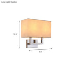 Beige Rectangular Wall Sconce