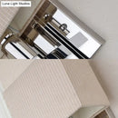 Modern beige ribbed fabric wall sconce bedroom light e12 e14 110v-120v