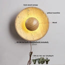 Modern beige stone led wall light bedroom fixture