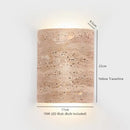 Modern beige stone led wall light bedroom fixture