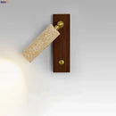 Modern beige travertine copper led wall lamp bedroom light