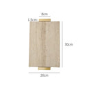 Modern beige travertine stone tray kitchen gold handle decor