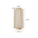 Modern beige travertine stone tray kitchen gold handle decor