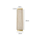 Modern beige travertine stone tray kitchen gold handle decor