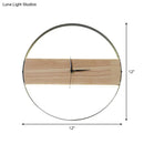 Modern beige wooden led wall clock living room 110v-120v 220v-240v
