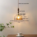 Modern bell ceramic led pendant light bedroom deer embossed decor