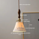 Modern bell ceramic led pendant light bedroom deer embossed decor