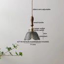 Modern bell ceramic led pendant light bedroom deer embossed decor