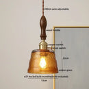 Modern bell ceramic led pendant light bedroom deer embossed decor