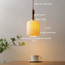 Modern bell ceramic led pendant light bedroom deer embossed decor