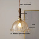 Modern bell ceramic led pendant light bedroom deer embossed decor