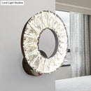 DecorBites™ Modern Beveled Crystal Chrome LED Wall Sconce Light