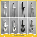 Modern bidet faucet set with coiled hose for bathroom