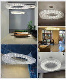 Modern bird nest crystal pendant chandelier living room light