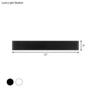 Modern black 12 inch led vanity wall sconce bathroom light