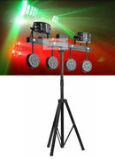 Modern black 4-in-1 led light stand bar and disco party lighting