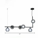 DecorBites™ Dome Glass Ceiling Light - Postmodern 6-Head Hanging Lamp for Dining Table