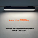 Modern black 60cm led track light office linear strip light