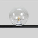 Modern black 7 light glass shade pendant light dining room