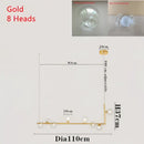 Modern black 7 light glass shade pendant light dining room