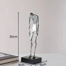 Modern black abstract lovers sculpture desk ornament bedroom decor