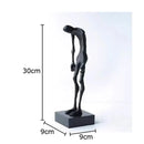Modern black abstract lovers sculpture desk ornament bedroom decor