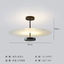 Modern black acrylic round chandelier living room glass ceiling light