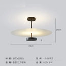 Modern black acrylic round chandelier living room glass ceiling light