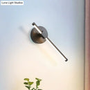 Modern black acrylic tube led wall sconce bedroom light 110v-120v