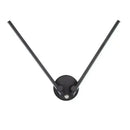 Modern black adjustable double arm wall light for living room