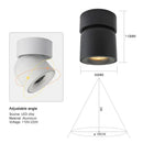 Modern black adjustable led ceiling downlight living room spotlight