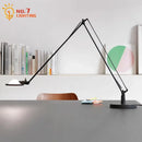 Modern black adjustable led desk lamp for study or bedroom