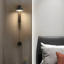 Modern black adjustable led wall lamp bedroom sconce lighting