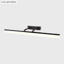 Modern black adjustable led wall light bathroom vanity sconce