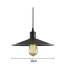 Modern black aluminium pendant light for dining room decor