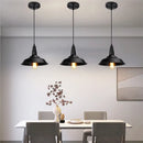 Modern black aluminium pendant light for dining room decor