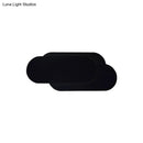 Modern black aluminum oval wall washer lamp bedroom light