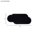 Modern black aluminum oval wall washer lamp bedroom light