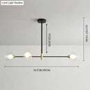 Modern black and brass metal island pendant – dining room chandelier