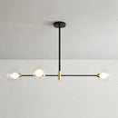 Modern black and brass metal island pendant – dining room chandelier