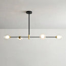 Modern black and brass metal island pendant – dining room chandelier